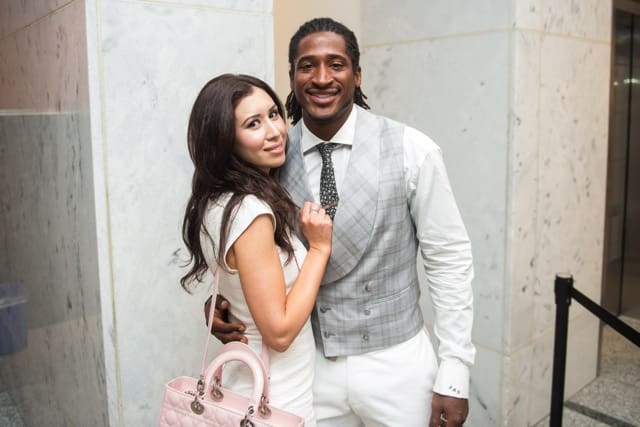 Andre Roberts poses with guest